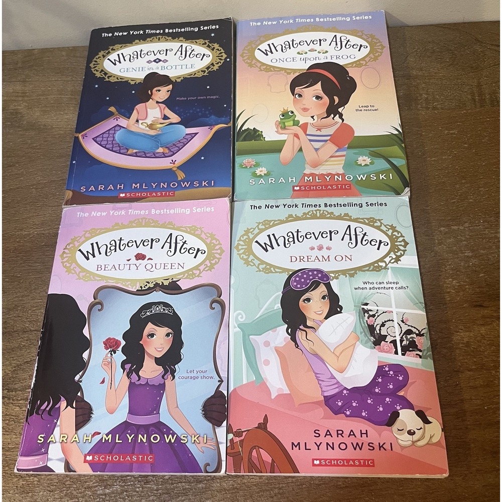 Whatever After Lot 4 Paperbacks #4,7,8,9 Scholastic Genie Dream Beauty Frog